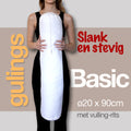 GulingBasic® Coussin rouleau avec housse sable - BodyPillow ø20 x 90 cm, anti-acariens - avec fermeture éclair de remplissage