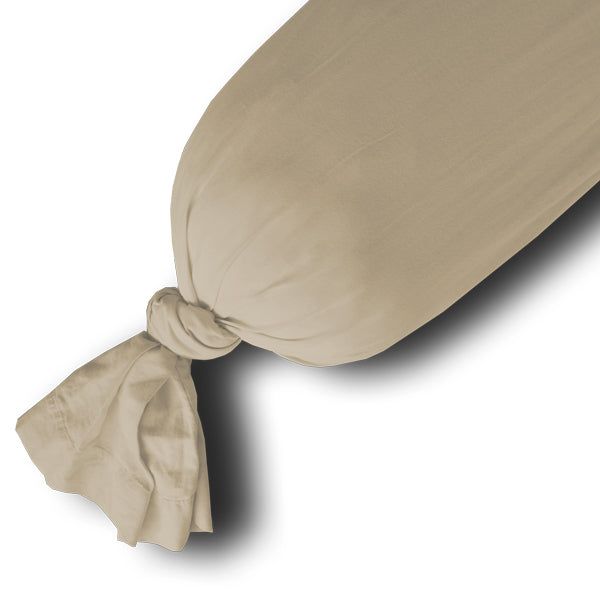 Guling-sleeve, Kussensloop zand, 185cm, 100% Katoen, Geschikt voor GulingBasic, XL en Zorg
